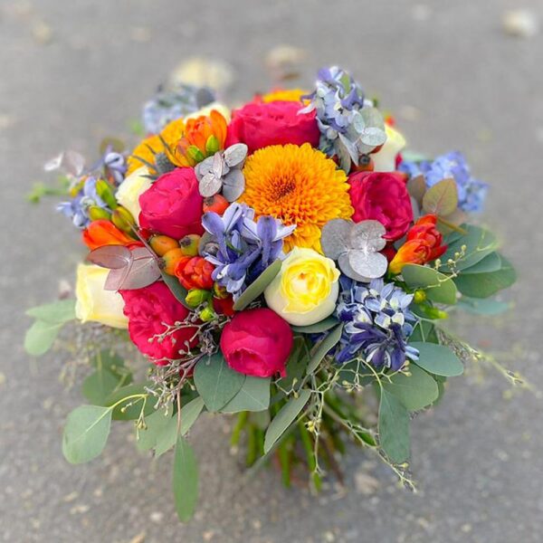 Buchet mireasa multicolor