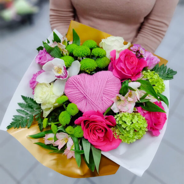 Buchet floral PINK Heart