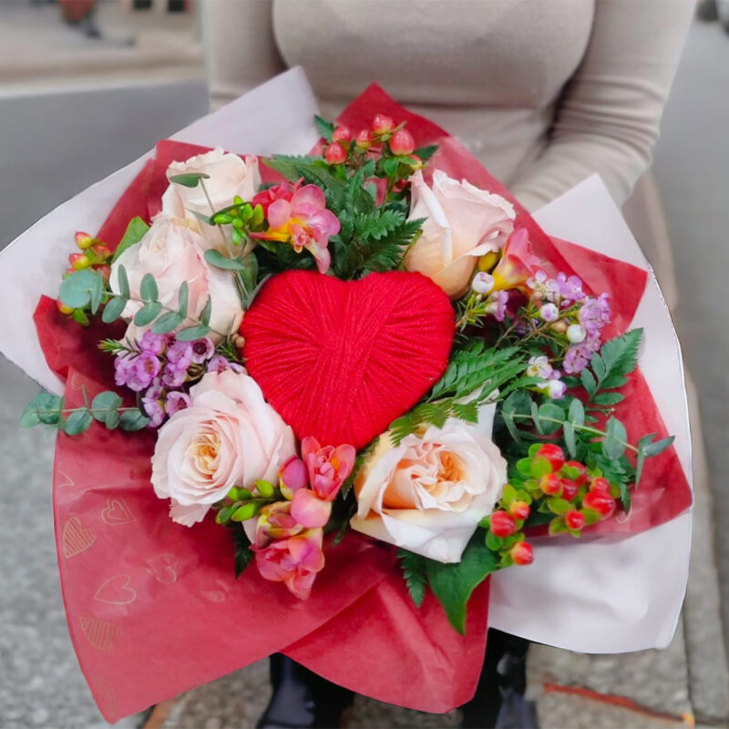 Buchet floral RED Heart