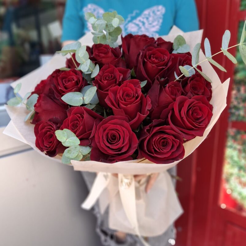 buchet trandafiri roșii Brăila, flori iubire, buchet romantic